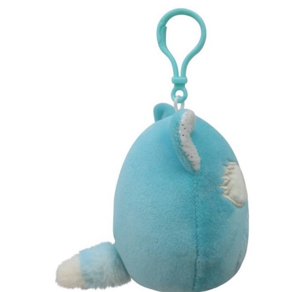 NWT Dabney the teal fox with silver sparkle ears kellytoy squishmallow c… - Picture 4 of 7